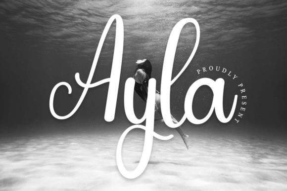 Ayla: A Handwritten Font for Invitations, Branding & Design