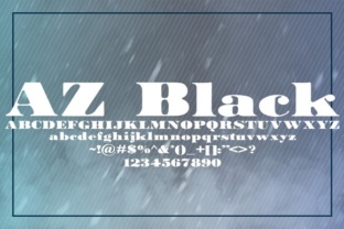 AZ Black: The Serif Font with Dollar-Bill Authority