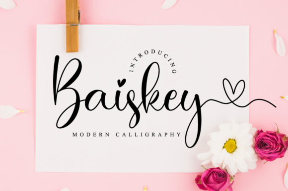 Baiskey: A Modern Script Font for Creative Projects