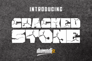Cracked Stone: Unleashing Raw Impact in Display Typography