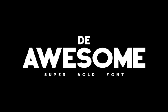 De Awesome: A Display Font That Marries Charm with Clarity