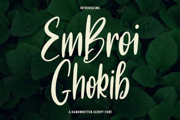 Embroi Ghokib: A Contemporary Script for Modern Design Projects