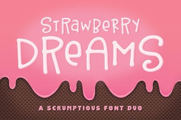 Feast Your Eyes on Strawberry Dreams: A Sweet Font Duo for Modern Creators
