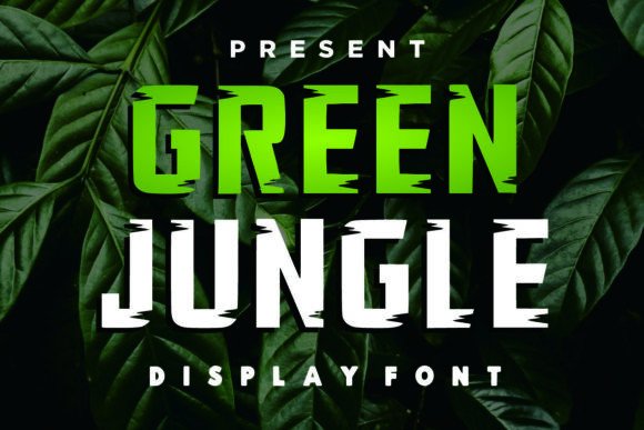 Green Jungle: A Bold Creative Font for Modern Design
