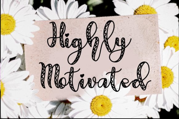 Highly Motivated: A Creative Font for Authentic Projects