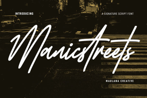 Manic Streets: A Script Font for Authentic Handwritten Style