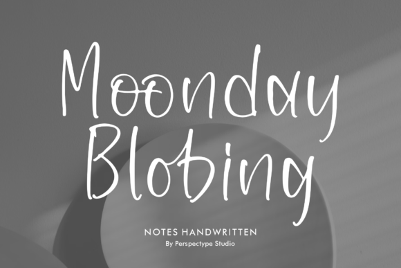 Moonday Blobing: Capturing Elegance in Handwritten Design