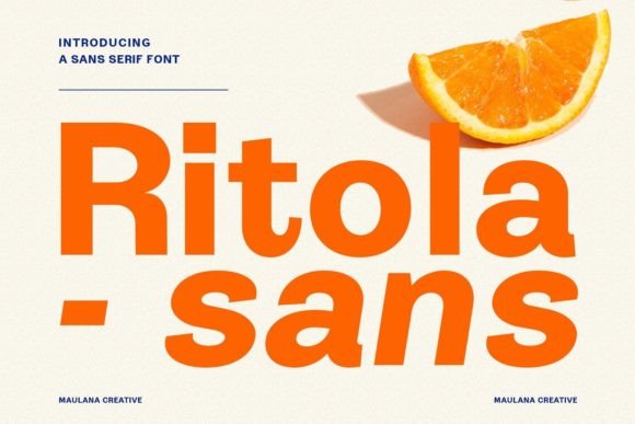 Ritola Sans: The Fresh Display Font for Modern Creators
