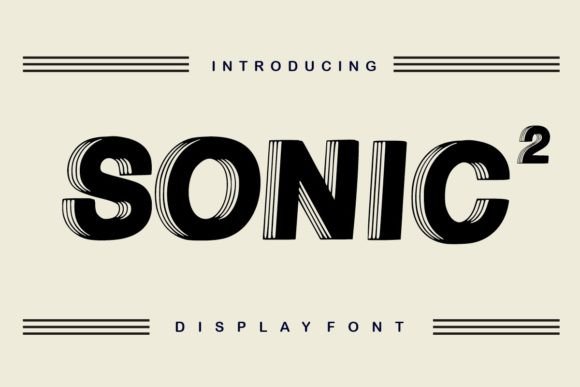 Sonic 2: A Bold Display Font for High-Impact Designs