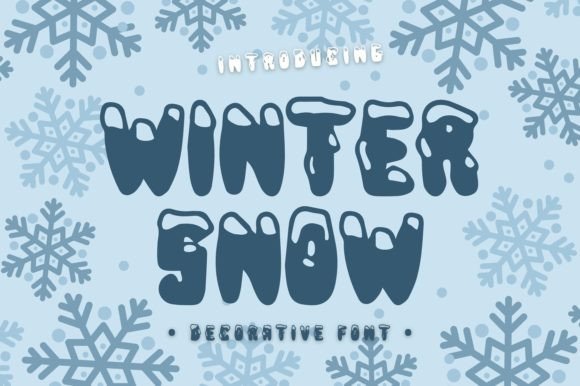 Winter Snow: A Cool and Fun Winter Decorative Font